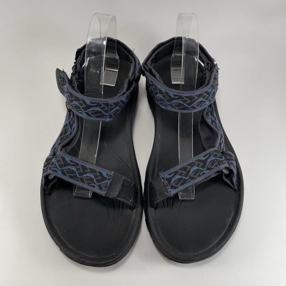 Teva Hurricane 4 Strappy Sandals Mens Size 9 Trail Navy Active Hike Water Aztec - Picture 9 of 9